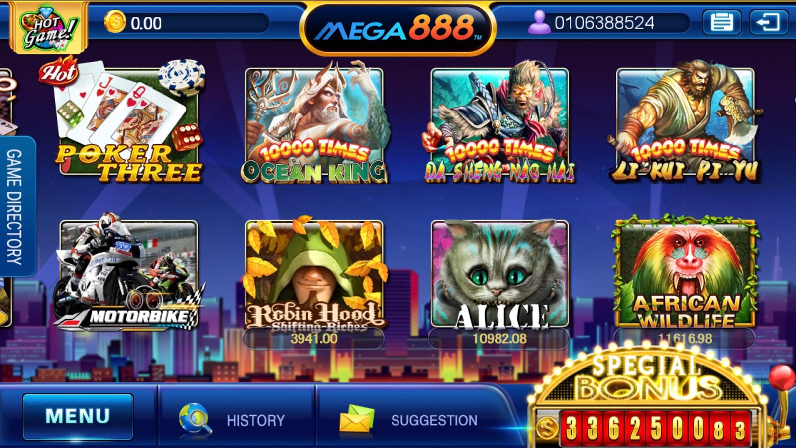 Mega casino apk download